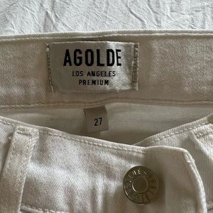 AGOLDE white jeans